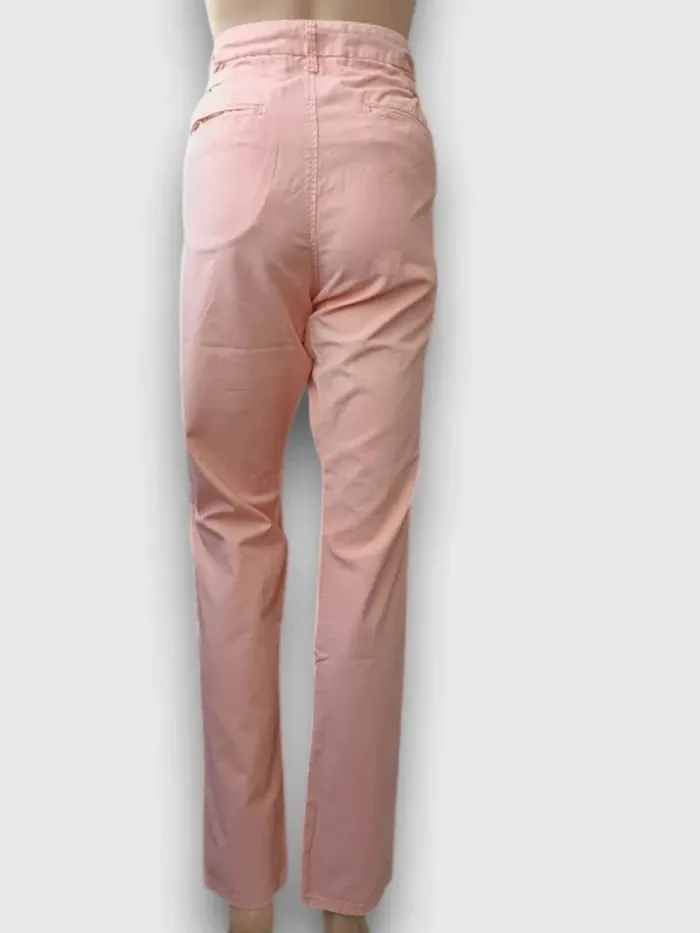 Pants Scotch & Soda coupe droite ,taille haute , lin et coton - photo numéro 7