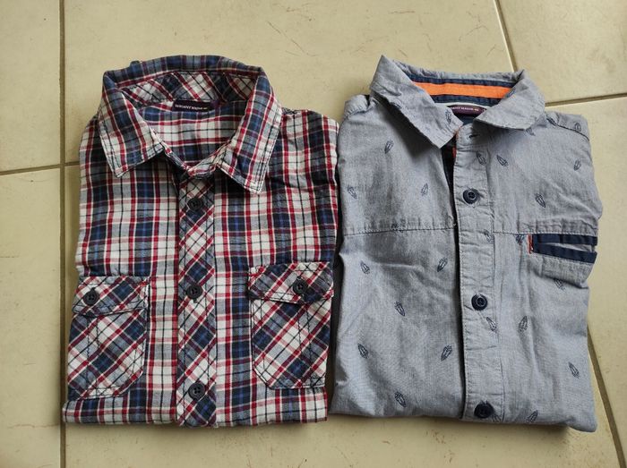 Lot de 2 chemises manches longues SERGENT MAJOR 10 ans