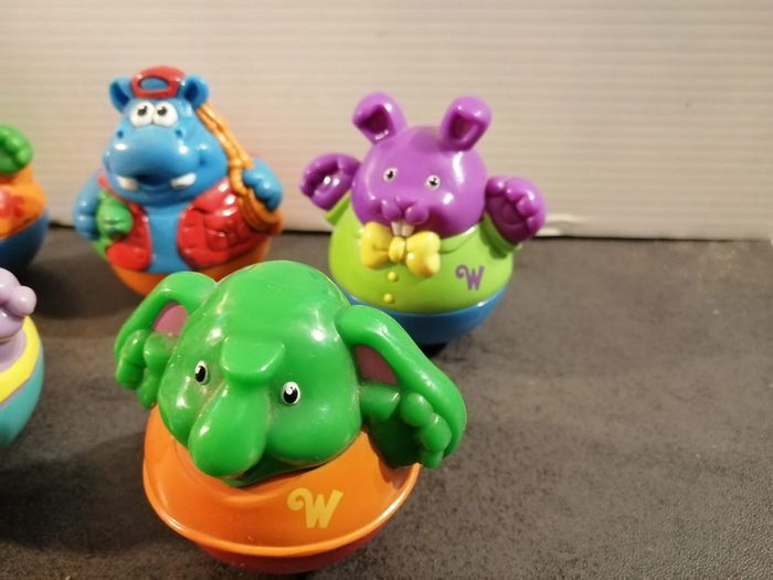 6 figurines culbuto weebles playskool - photo numéro 4