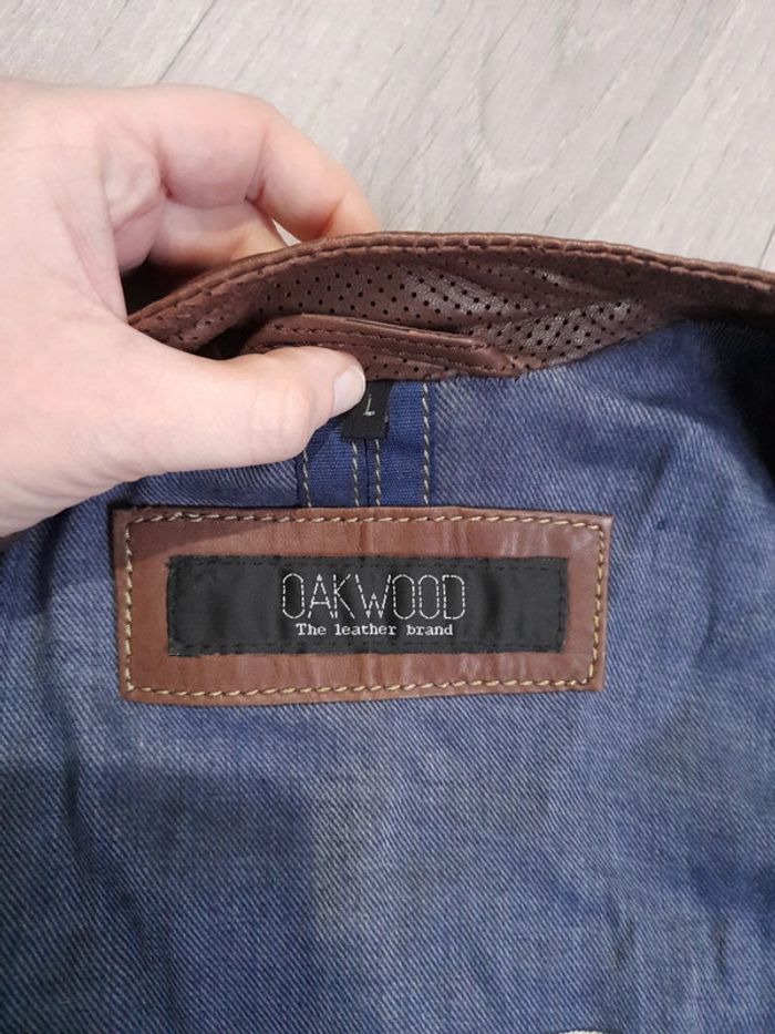 Veste en cuir marron - photo numéro 6