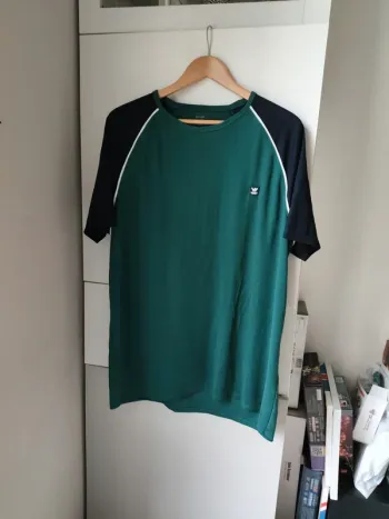Maillot sport homme Kiabi XXL vert et bleu