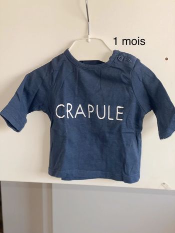 Tee shirt 1 mois