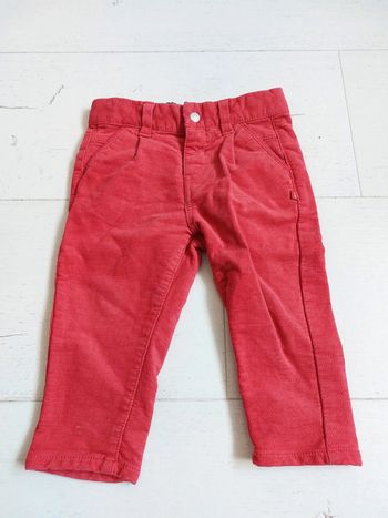 Pantalon rouge Obaibi Taille 12 mois
