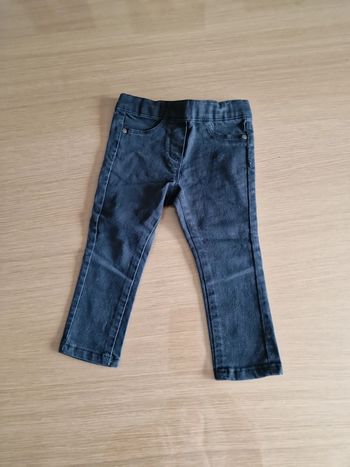 Tregging noir gris vertbaudet 86cm 2 ans