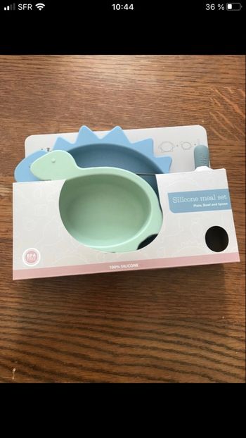 Set de table bébé en silicone