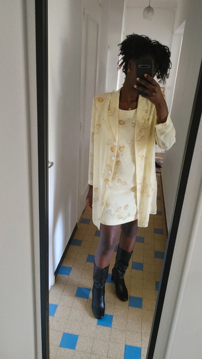 Ensemble robe vintage avec veste légère - photo numéro 7