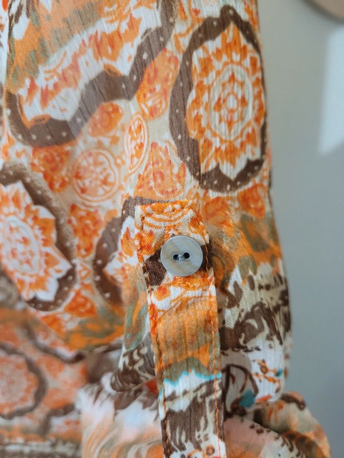 Chemise en voile orange - photo numéro 5