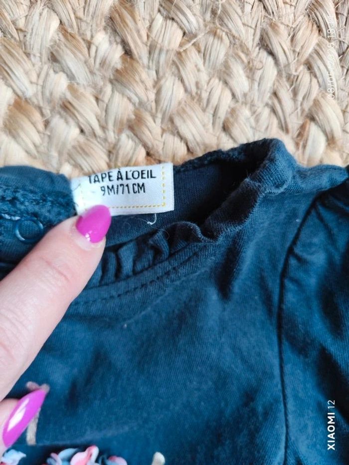 Lot 2 tee shirt TAO ML 9 mois - photo numéro 4