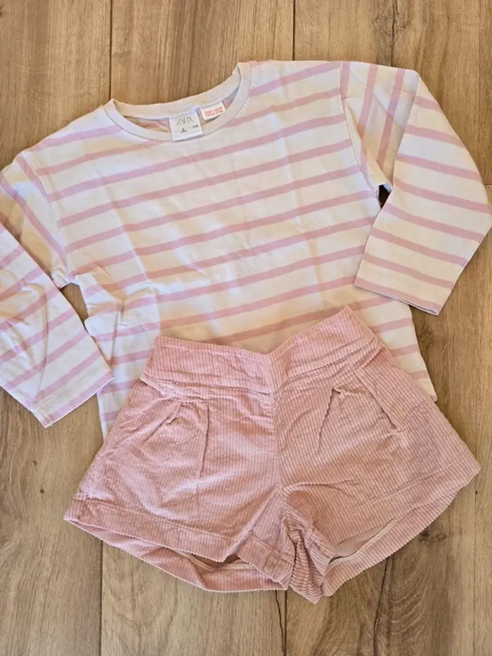 Short Lola Palacios 6 ans Tee shirt Zara 6 ans