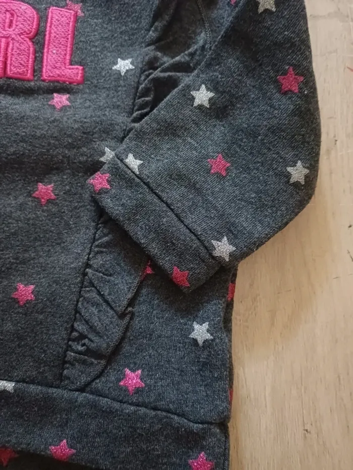 Sweat tissaia girl étoiles - photo numéro 2