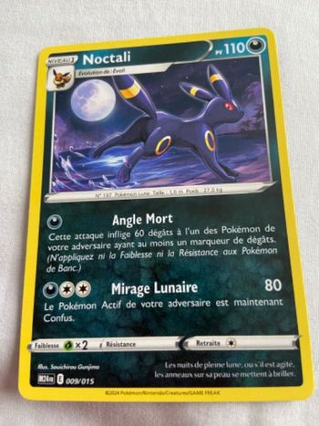 Noctali Carte Pokémon 2024 mc do la numéro 9/15