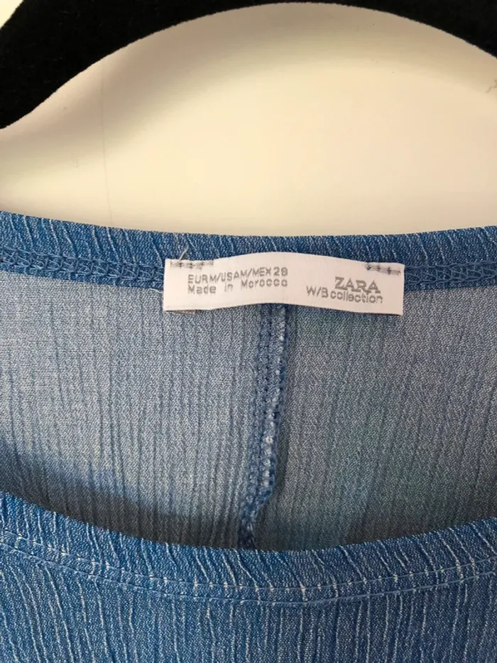 Huat court bleu effet Denis Zara taille M - photo numéro 3