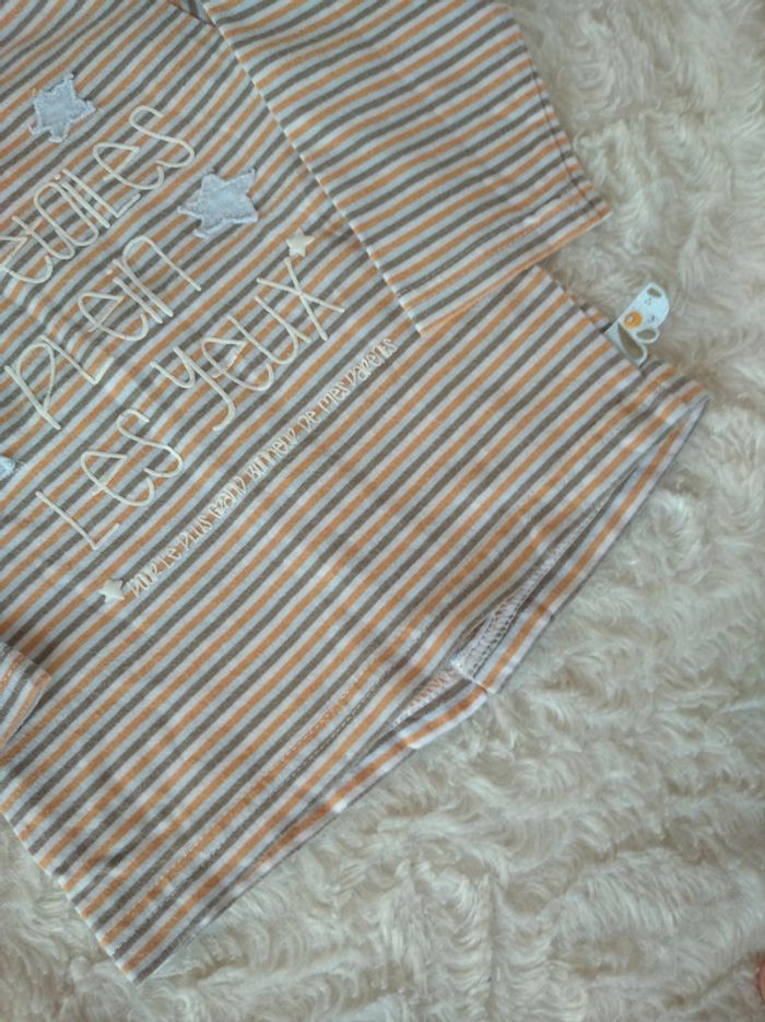 Tee shirt chemise manches longues Garçon 6 mois Étoile plein les yeux born to be Tao 100% coton - photo numéro 6