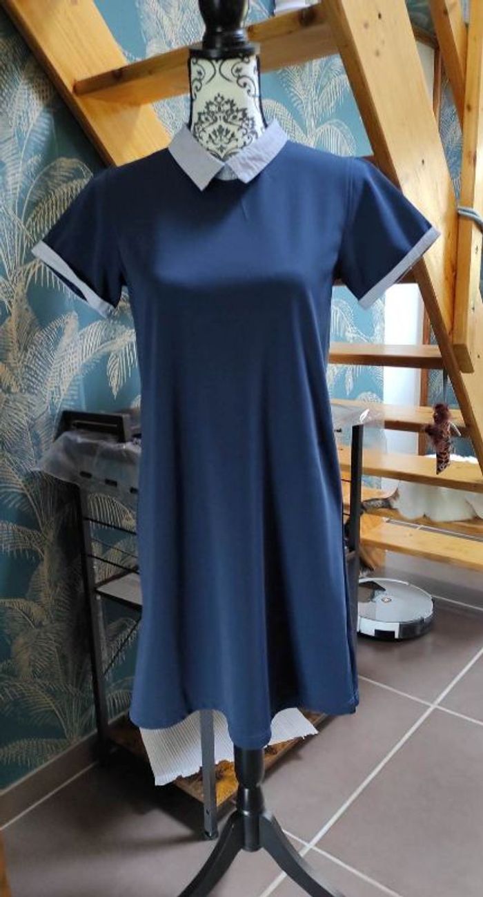robe  col claudine  femme