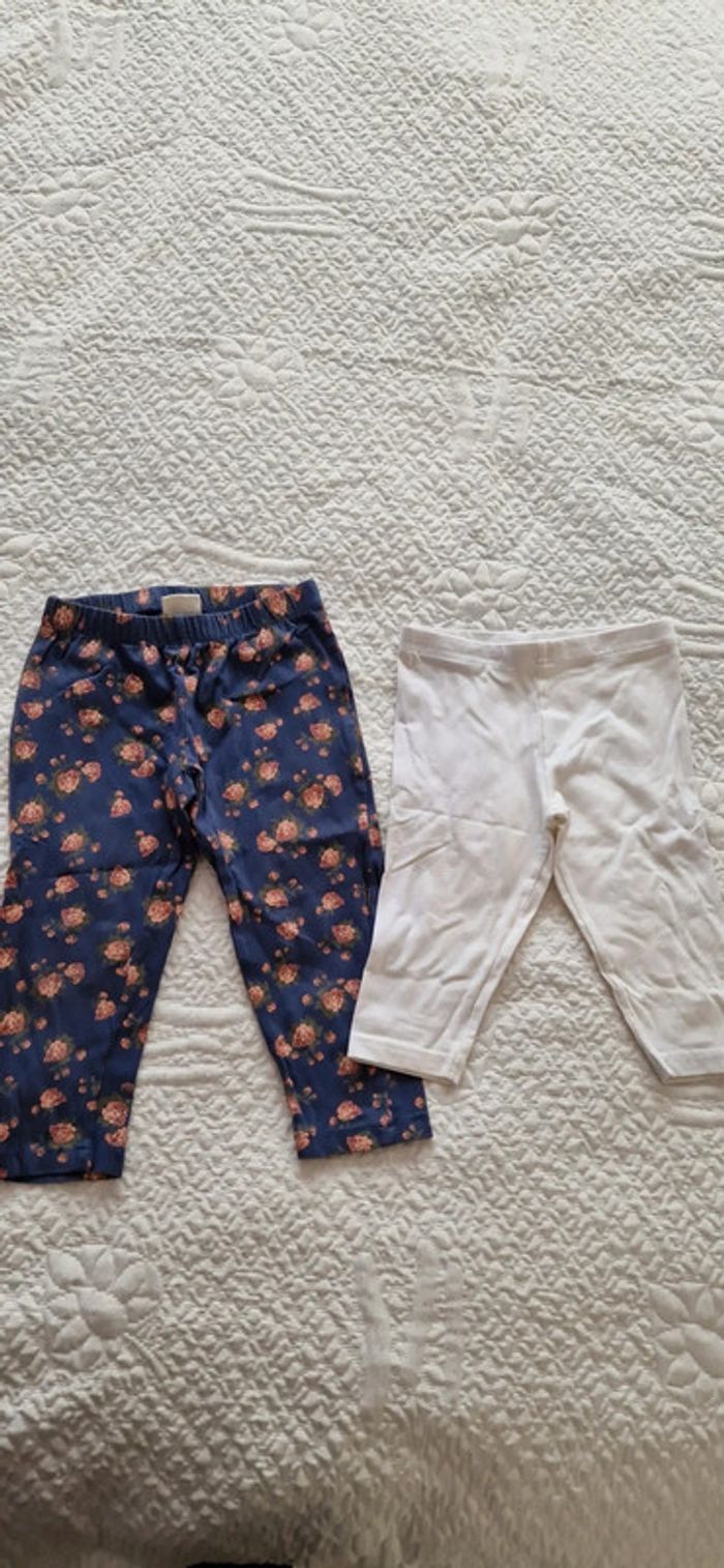 Lot de 2 legging court fille 3/4 ans - photo numéro 2