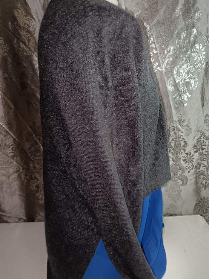 Gilet original gris bleu - photo numéro 2