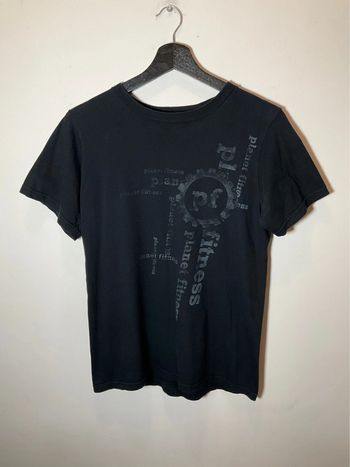 T-shirt noir pour femme Planet Fitness fabriqué aux USA taille S 361
