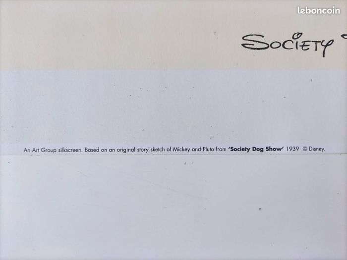 Lithographie Mickey Mouse Society Dog Show 1939 - photo numéro 3