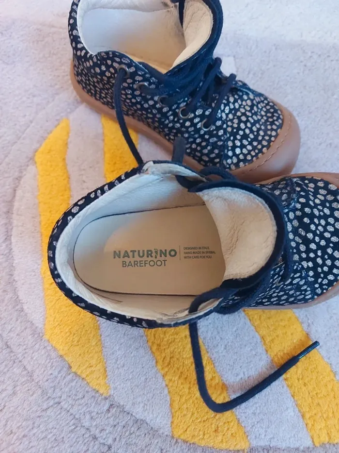 Naturino Barefoot Orec lacets Pony Black Platinum 26 - photo numéro 6