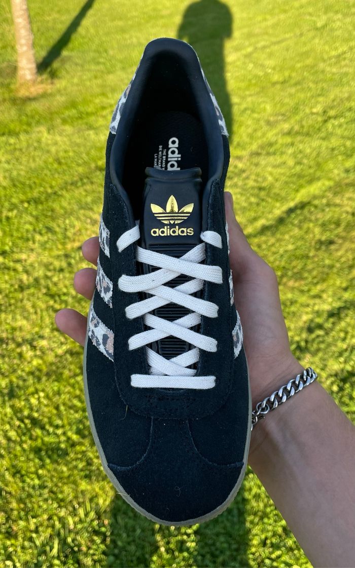 Adidas Originals Gazelle Black White Gum - photo numéro 2