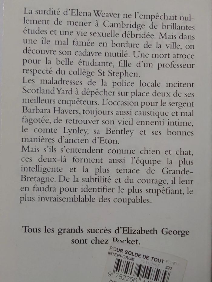 Elizabeth George - Pour solde de tout compte - photo numéro 3