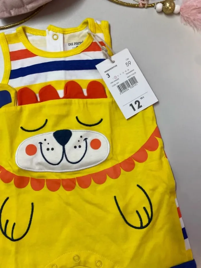 Combinaison bébé garçon (neuf) - Taille 3 mois - photo numéro 2