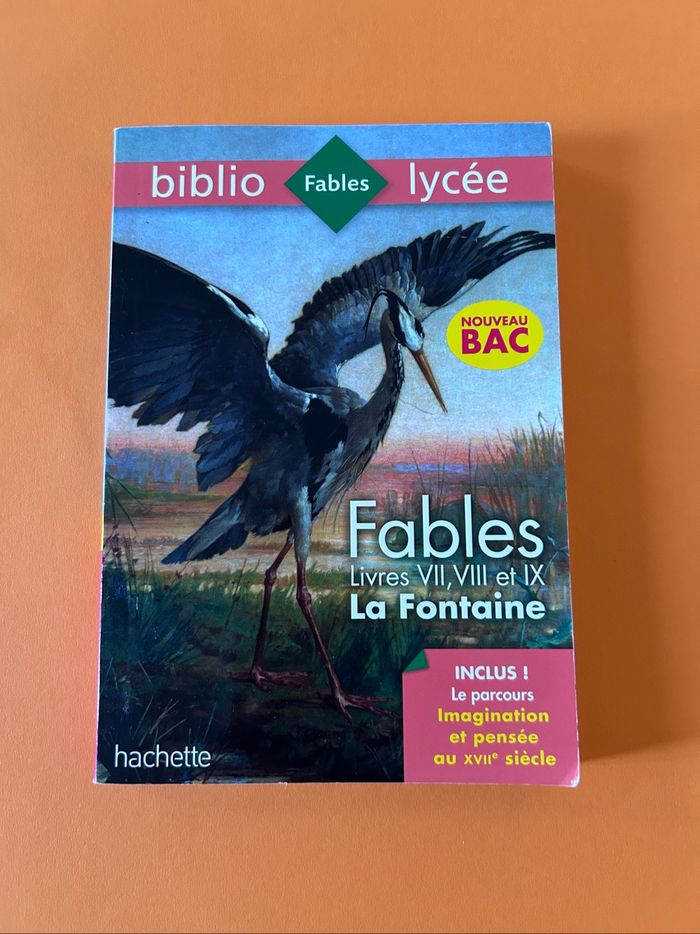 Fables : livres VII, VIII et IX Jean de La Fontaine biblio  lycée