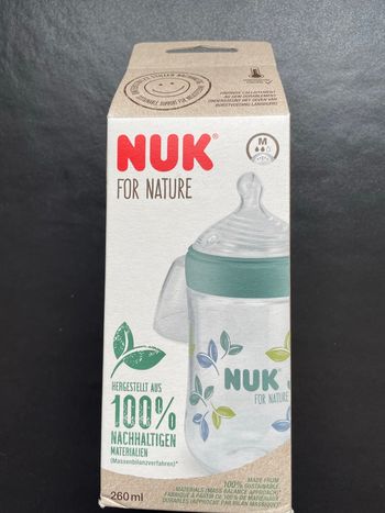 NUK For Nature Biberon 260 ml Taille M (neuf)