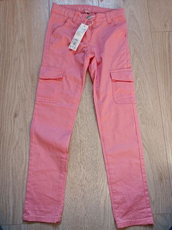 Pantalon slim rose