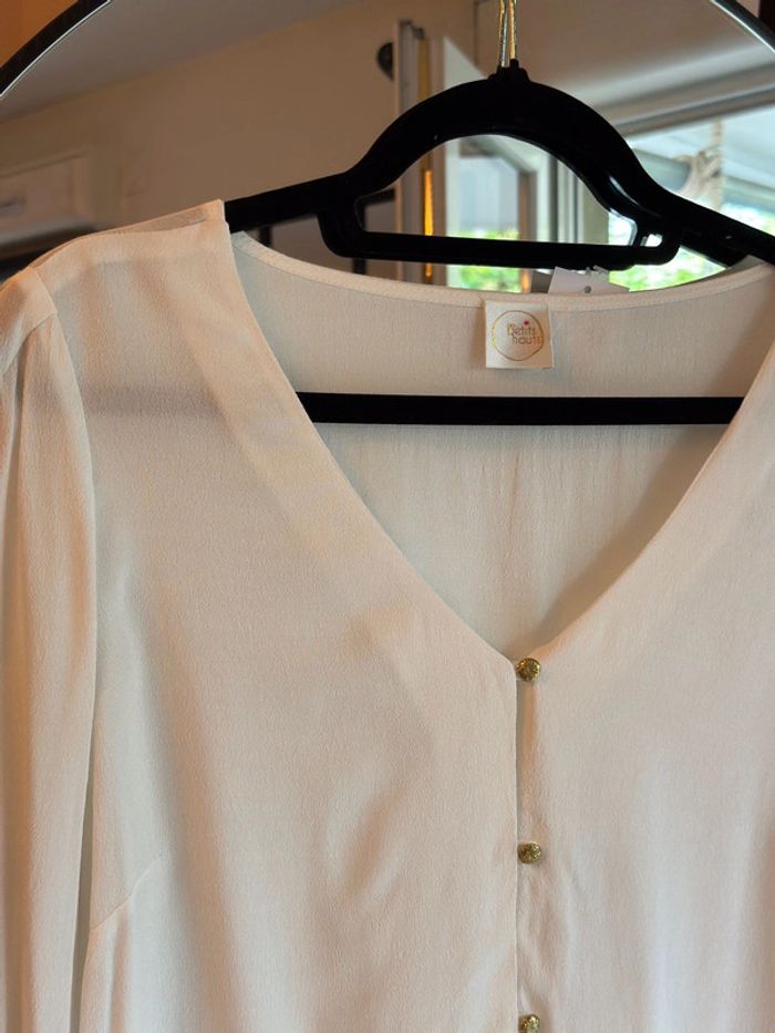 Blouse Des Petits Hauts blanche modèle Toumi – T.3 (40/42) - photo numéro 3