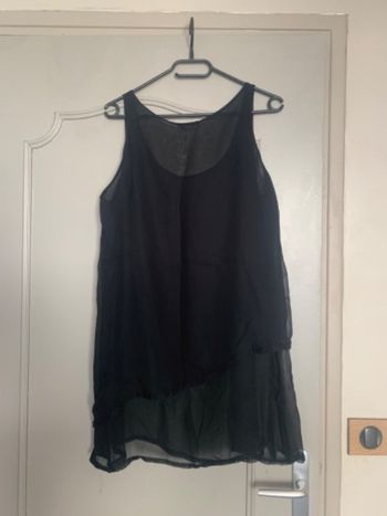 Débardeur noir fluide taille unique