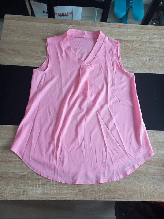 Débardeur femme rose, léger XL - photo numéro 6
