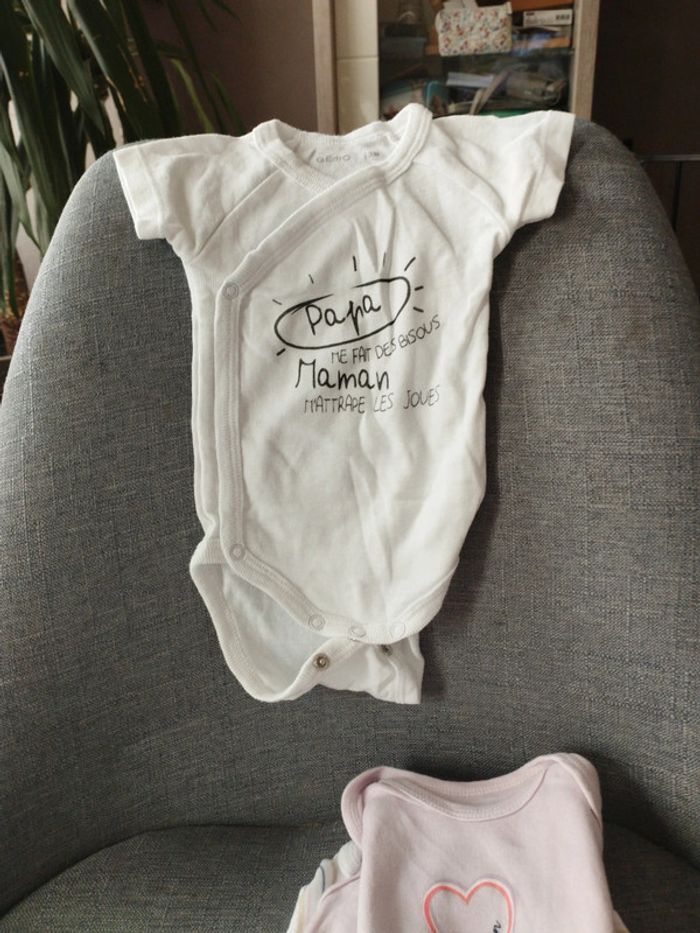 Lot de 6 body fille 3 mois - photo numéro 3