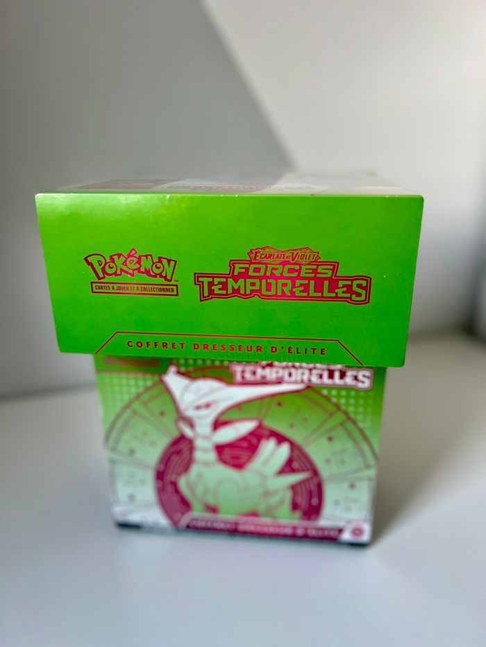 Etb forces temporelles vert de fer ev5 ev05 cartes Pokémon coffret dresseur d’élite