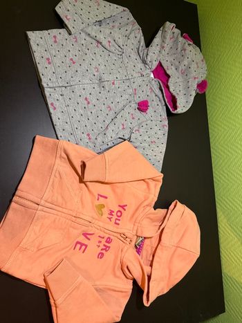 Lots sweet à capuche 6 mois 