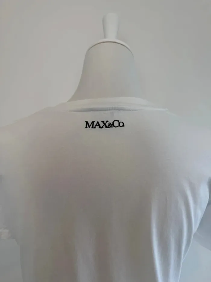 T-shirt Max & Co 1986 Edition limitée blanc taille M super état - photo numéro 6