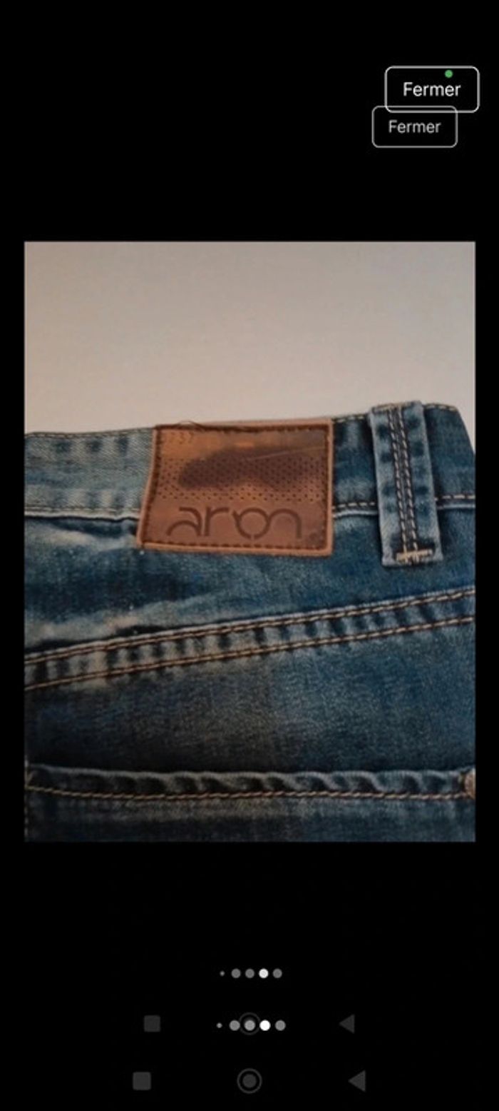 Bermuda short en jeans homme Aron taille 42 - photo numéro 7