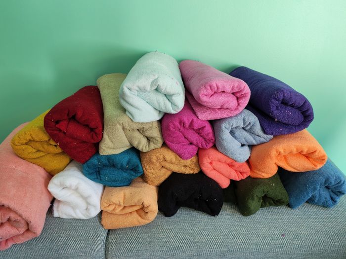 Lot 9 coupons bambou 25cx155cm