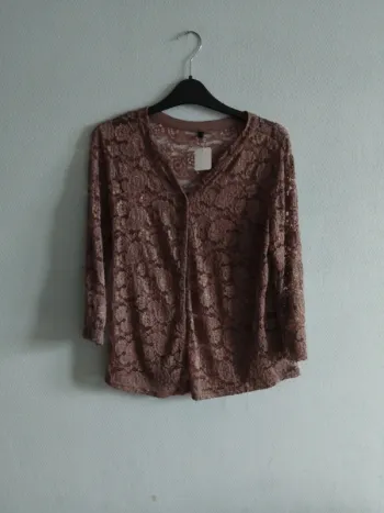 Chemisier transparent a motif taille S/M