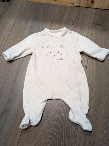 Pyjama mixte Kiabi 1 mois petit chat