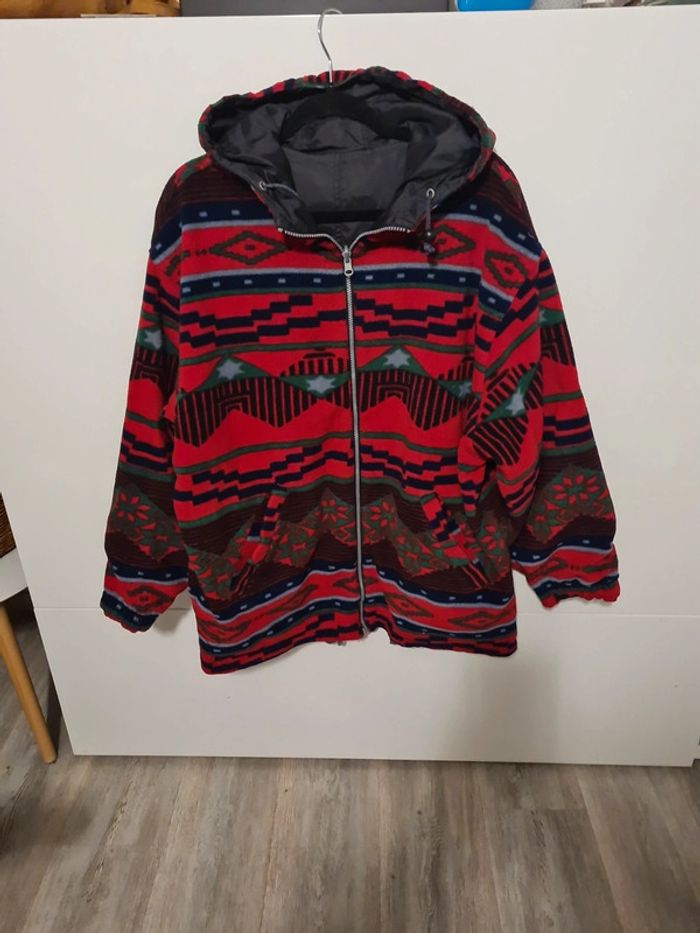 Polaire imperméable double face vintage