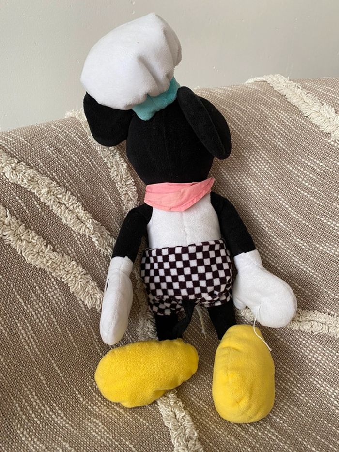 Peluche doudou 50cm Disney Mickey souris chef cuisinier cuisto Très bon état - photo numéro 3
