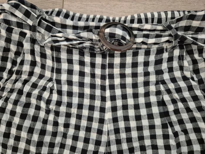 Short vichy noir et blanc taille 38 - photo numéro 2