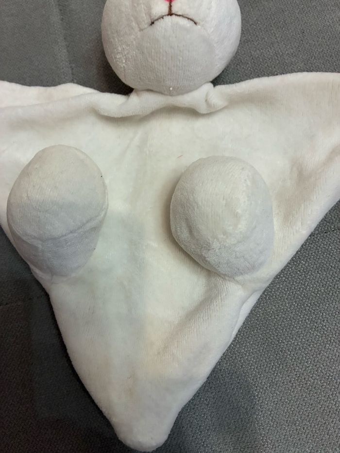 Doudou marionnette lapin - photo numéro 3