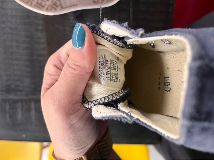 Converse all star 28 tbe peu porté Bleu marine - photo numéro 5