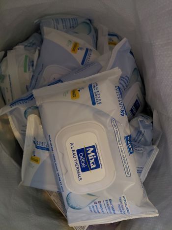 Lot de 20 lingettes mixa hypoallergenique bebe a l eau 