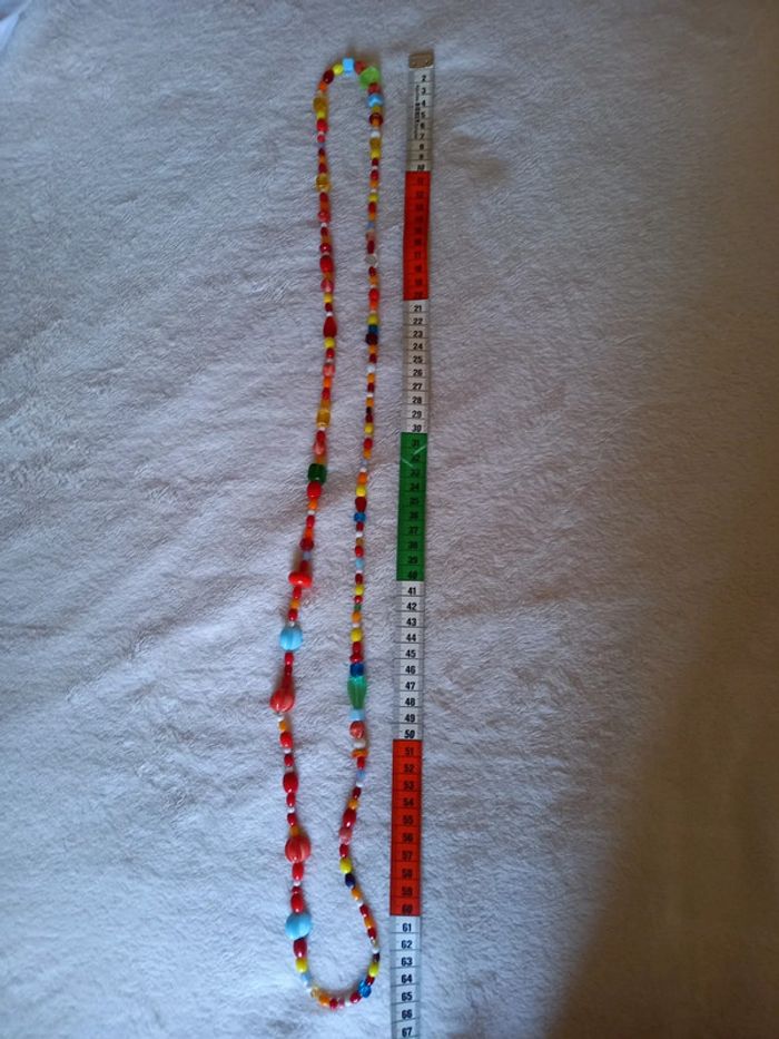 Collier de perles multicolores - photo numéro 4