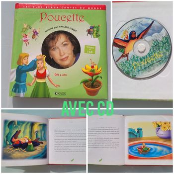 Livre avec CD, Marlène Jobert Raconte : Poucette 🧚 27