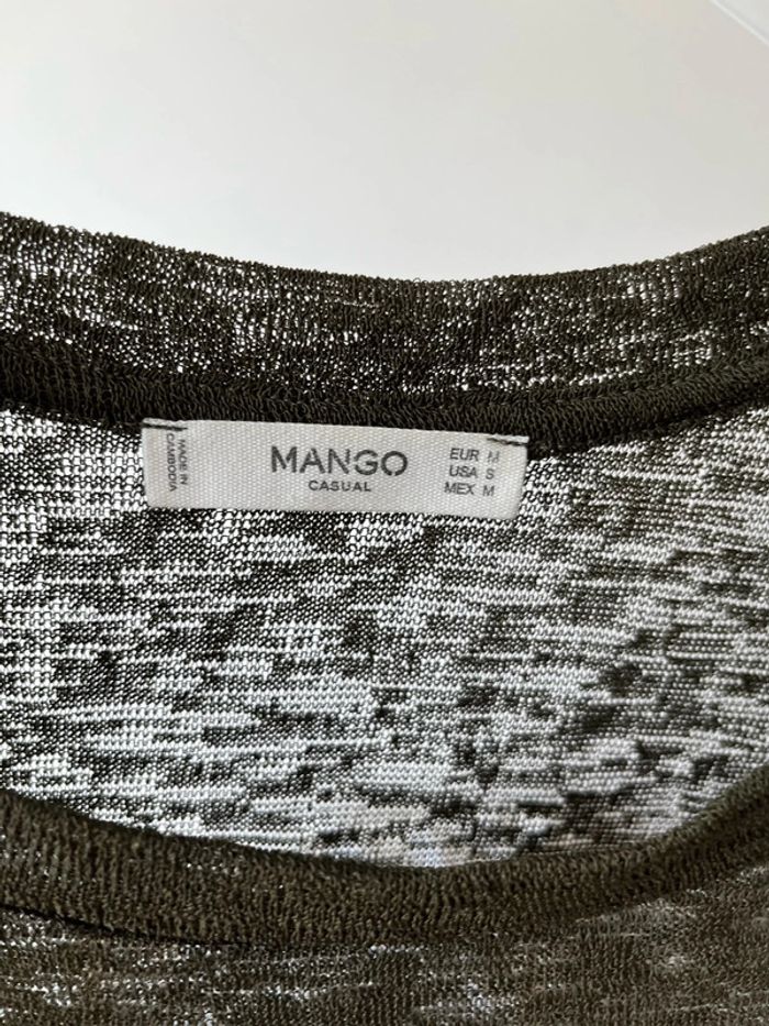 Haut femme Mango couleur kaki taille M état satisfaisant - photo numéro 5