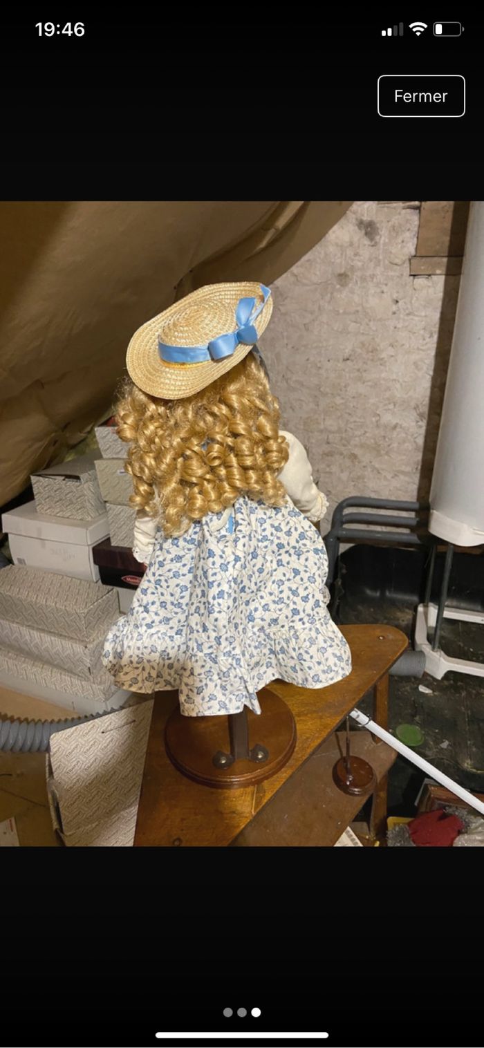 Poupée de collection en porcelaine Alberon - photo numéro 2